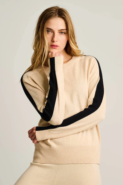 Stripefull Sweater - Oat