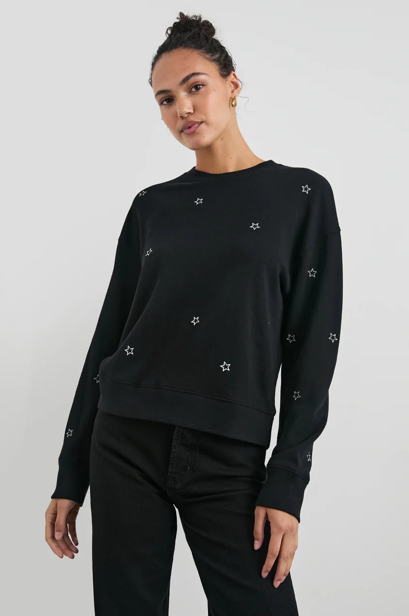 Ramona Sweatshirt - Black Silver