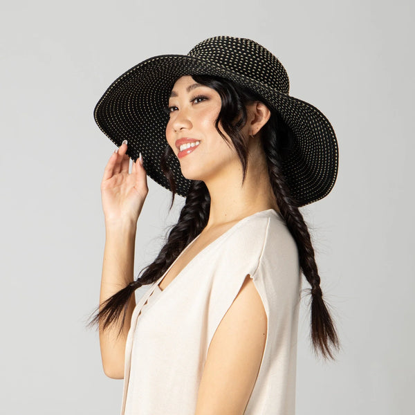 Ribbon Braid Hat - Black