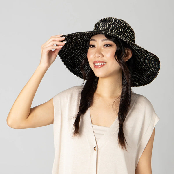 Ribbon Braid Hat - Black