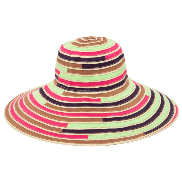 Paperbraid Round Crown Hat - Multi