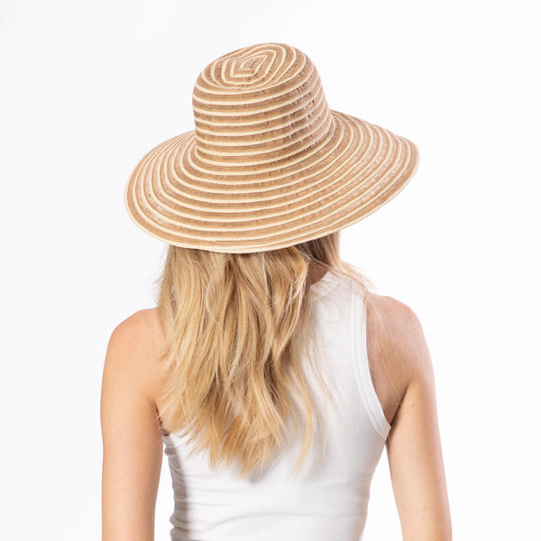 Julie Ribbon Crown Hat - Natural