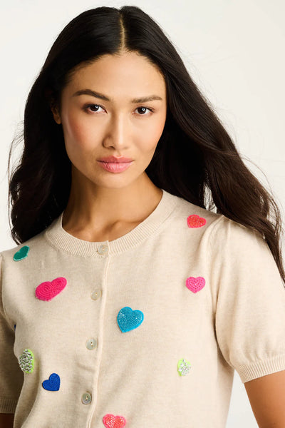 Royal Flush Cardigan - Almond