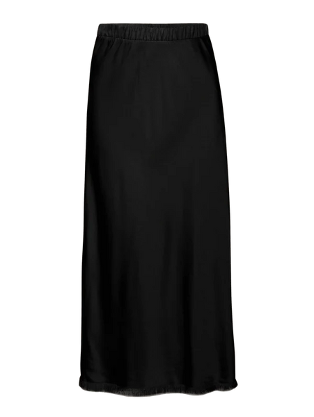 Mabel Bias Skirt - Black