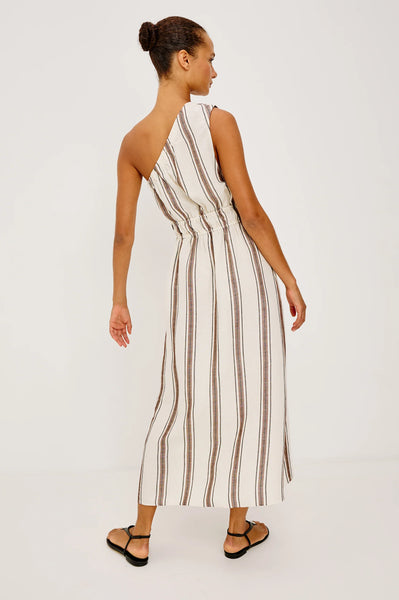 Selani Dress - Sequoia Stripe Linen