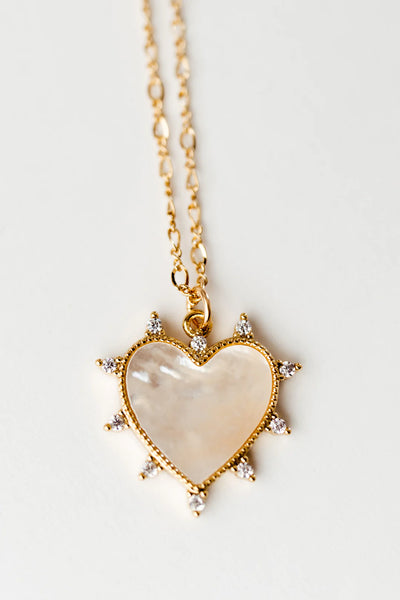 Evie Heart Necklace - Gold