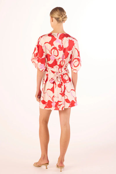 Aleka Dress - Abstract Orchid