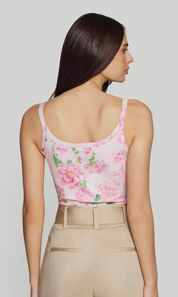 Molly Floral Jersey Tank Top - Pink Petal Dream
