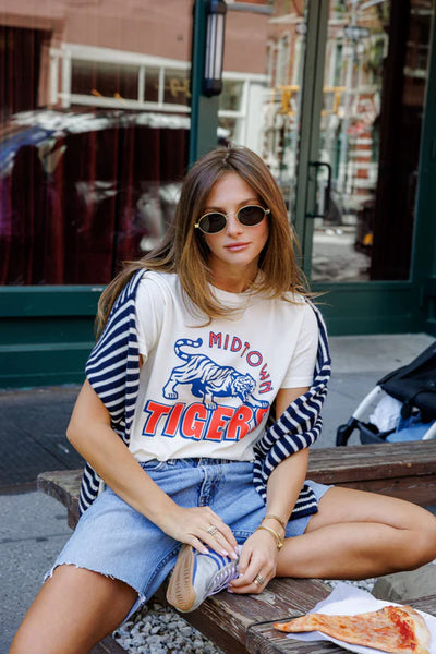 Midtown Tigers Everyday Tee - Off White