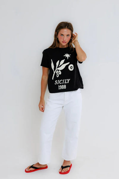 Sicily 1988 Everyday Tee - Vintage Black