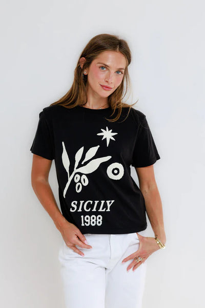 Sicily 1988 Everyday Tee - Vintage Black