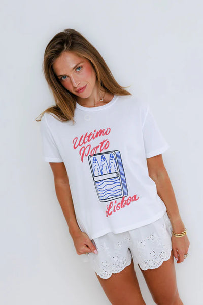 Everyday Tee - Lisbon Sardines White