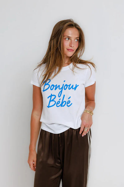 Bonjour Bebe Femme Crew - White
