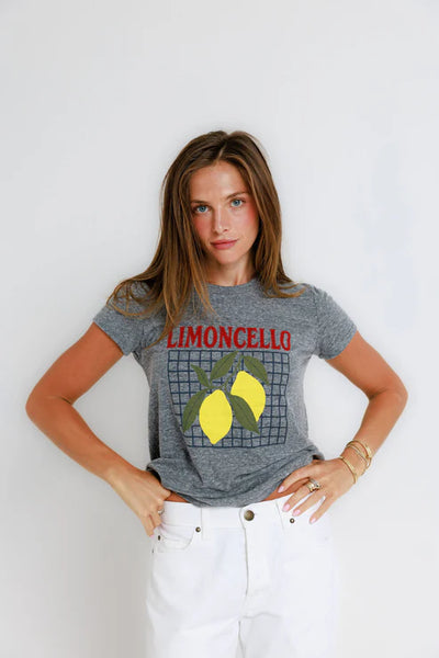 Limoncello Everyday Tee - Heather Grey