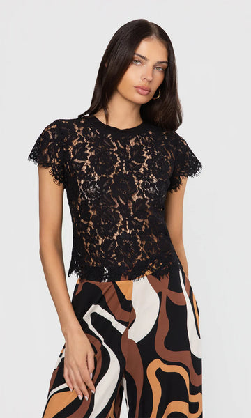 Kai Lace Top - Black