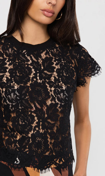 Kai Lace Top - Black