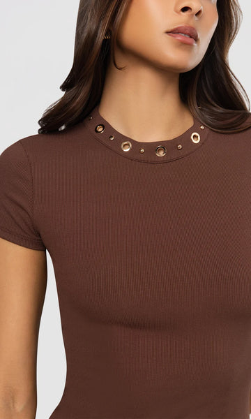 Tate Grommet Top - Coco