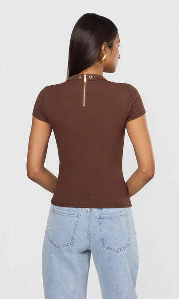 Tate Grommet Top - Coco