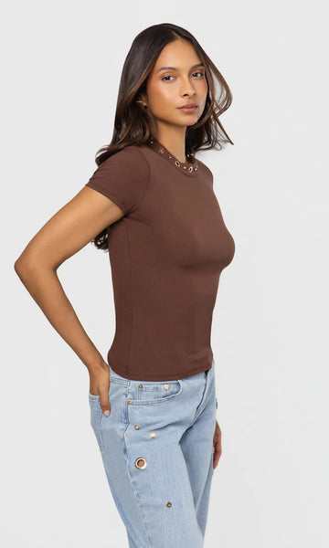 Tate Grommet Top - Coco