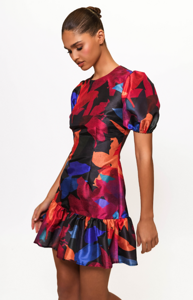 Rayan Dress - Navy Multi Floral