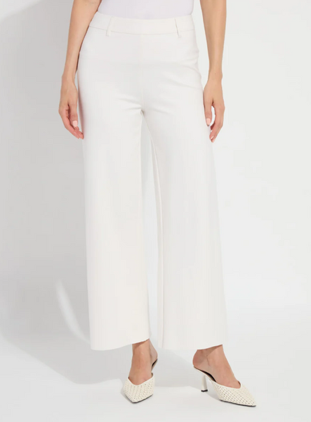 Erin Wide Leg Ponte - Chalk