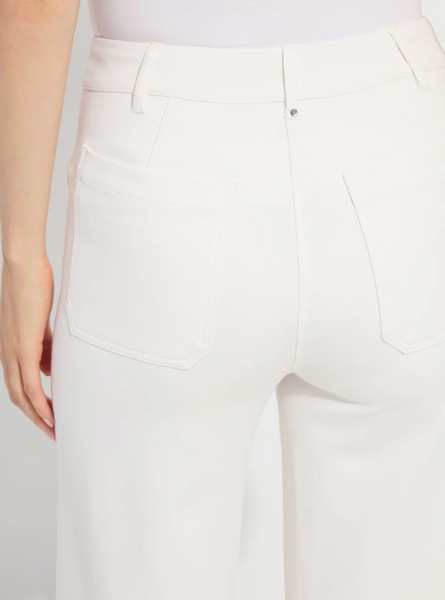 Erin Wide Leg Ponte - Chalk