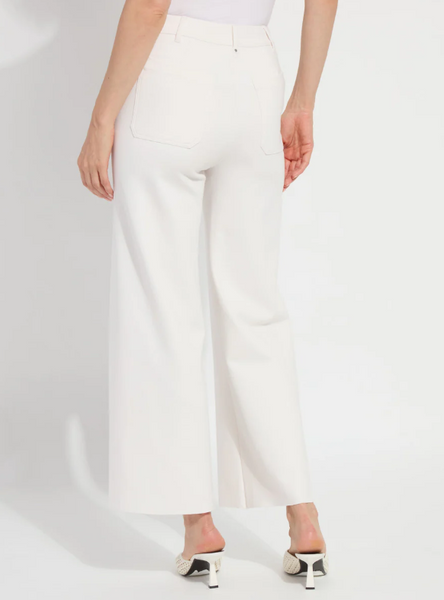 Erin Wide Leg Ponte - Chalk