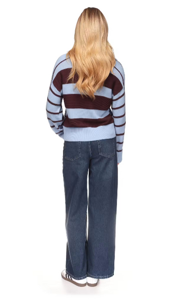 Links Stripe Polo - Skyline