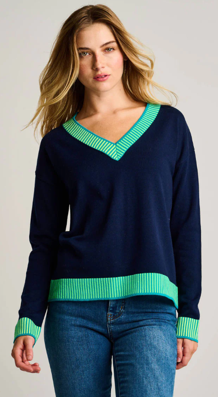 Ribbed & Ready Sweater - Navy