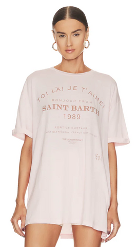 Saint Barth 89 Tee - Blush Pink