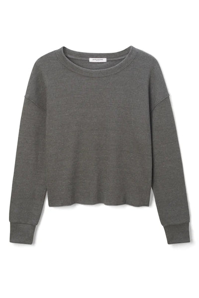 Isla Ribbed Pullover - Charcoal