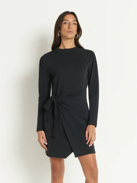 Taylor Wrap Dress - Jet Black