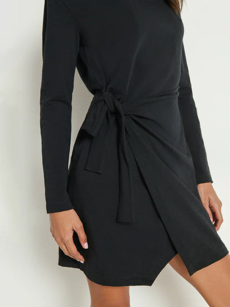 Taylor Wrap Dress - Jet Black