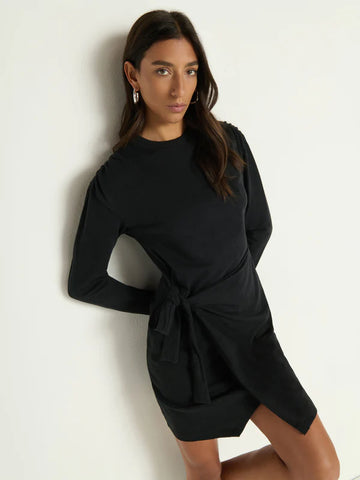 Taylor Wrap Dress - Jet Black