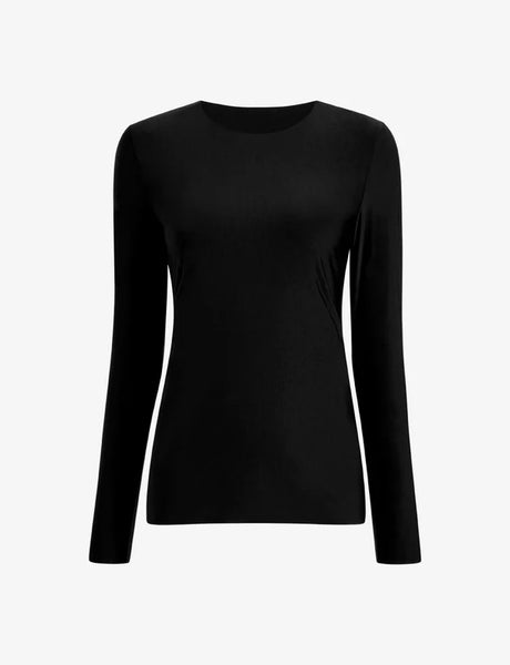 Butter Long Sleeve Crew Neck - Black