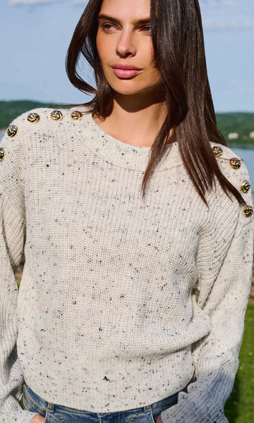 Tory Sweater - Cream/Black