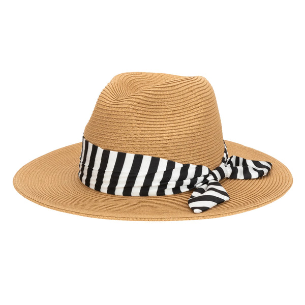 Gidget Ultrabraid Fedora - Black/White