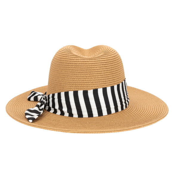 Gidget Ultrabraid Fedora - Black/White