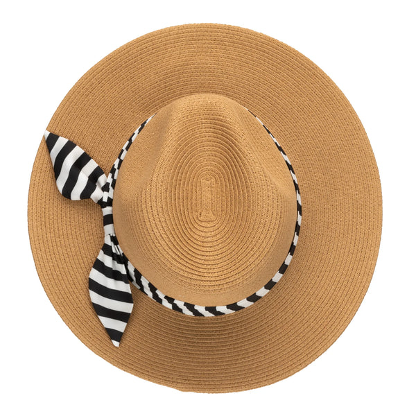 Gidget Ultrabraid Fedora - Black/White
