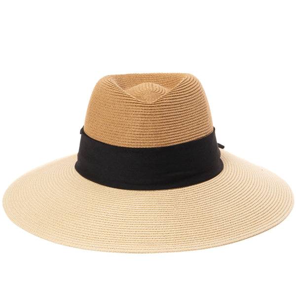 Paola Two Tone Fedora - Natural