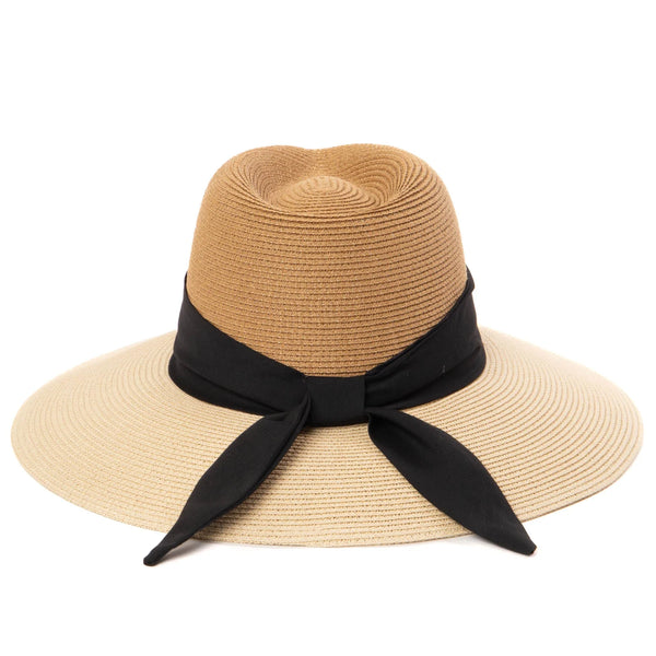 Paola Two Tone Fedora - Natural