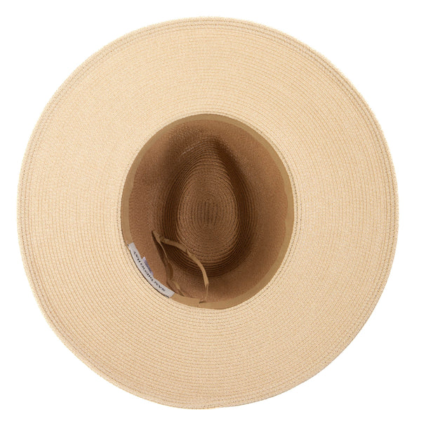 Paola Two Tone Fedora - Natural