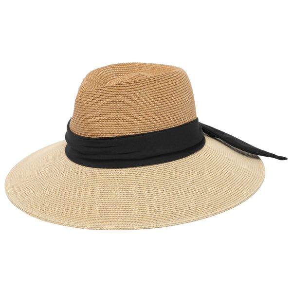 Paola Two Tone Fedora - Natural