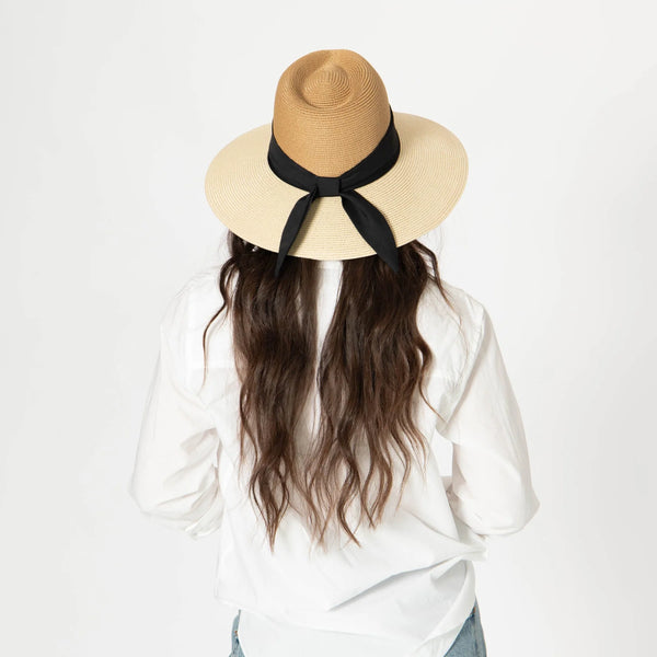 Paola Two Tone Fedora - Natural