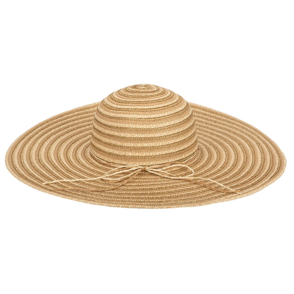 Gold Lurex Floppy Hat - Natural/Gold