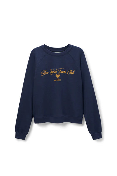 NY Tennis Club Raglan Crew - Navy
