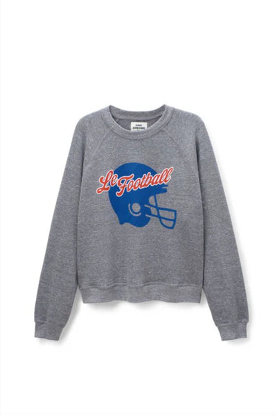 Le Football Raglan Crew - Heather Grey