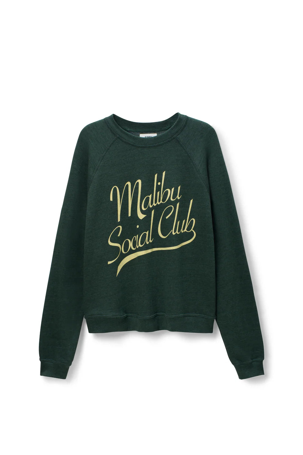 Malibu Social Club Raglan Crew - Pine Green
