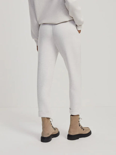 Rolled Cuff Pant 25" - Ivory Marl