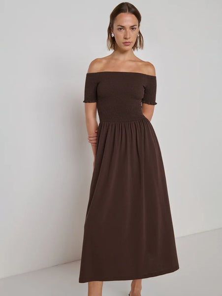 Vivian Dress - Cocoa